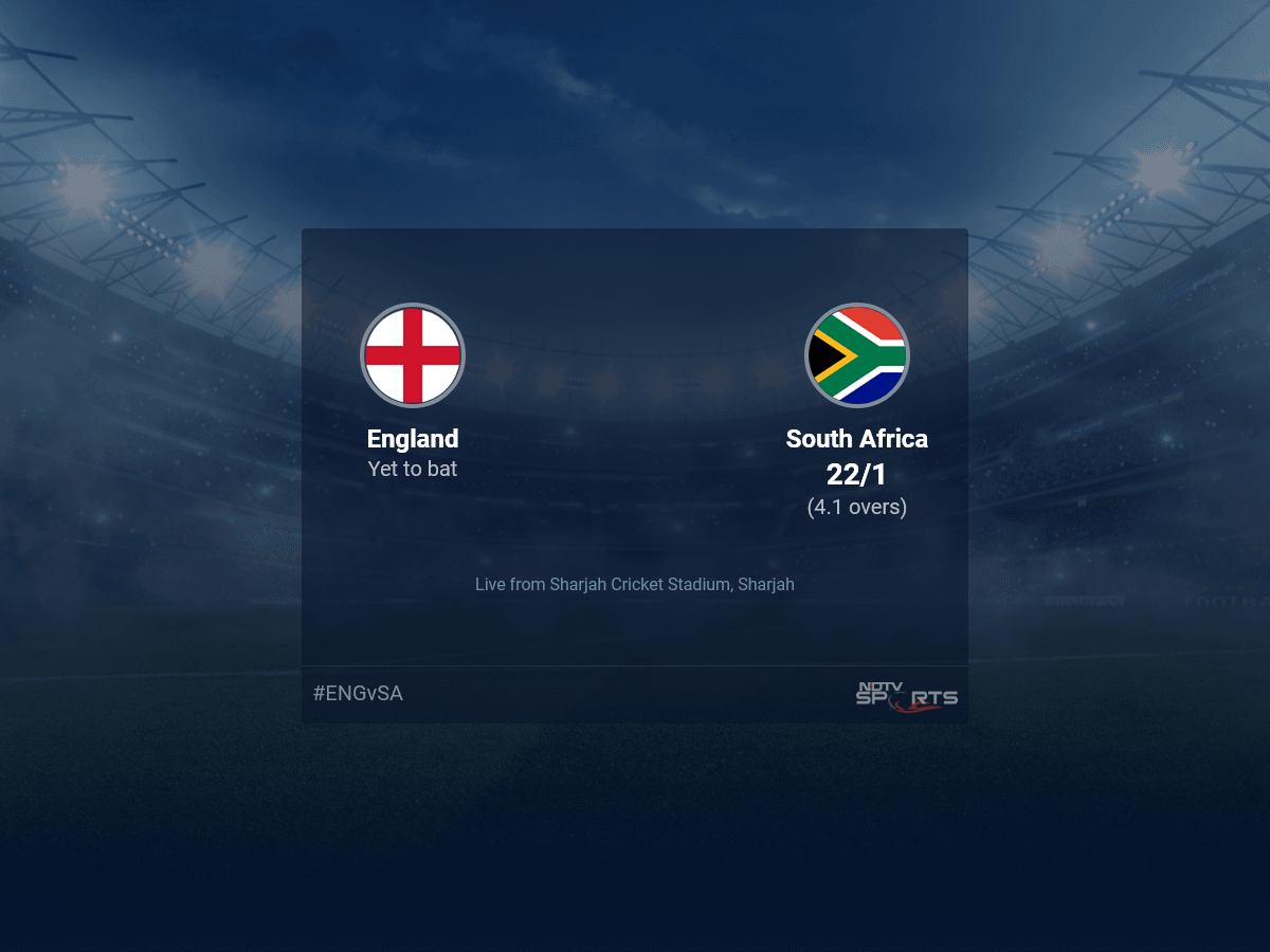 Inglaterra vs Sudáfrica puntuación en vivo bola a bola, ICC T20 World Cup 2021 puntuación de críquet en vivo del partido de hoy en NDTV Sports