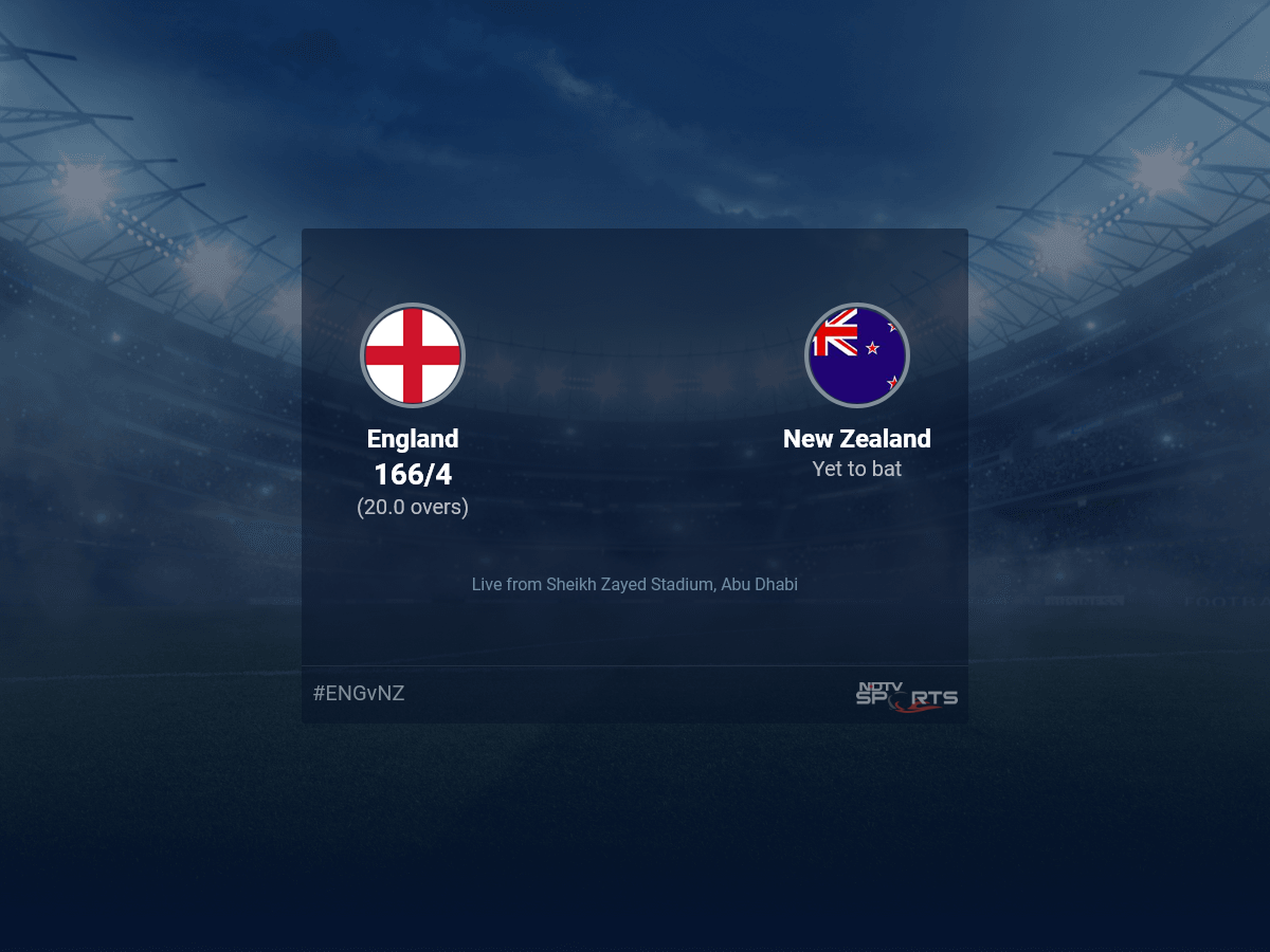 Inggris vs Selandia Baru: ICC T20 World Cup 2021 Live Cricket Score, Live Score Pertandingan Hari Ini di NDTV Sports