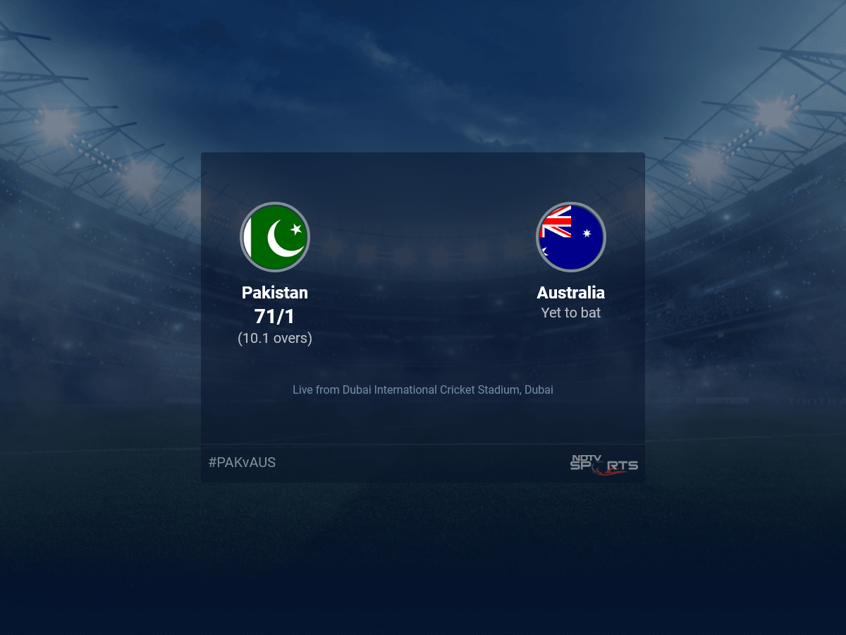 Pakistan vs Australia Live Score Bola demi Bola, ICC T20 World Cup 2021 Live Cricket Score Pertandingan Hari Ini di NDTV Sports