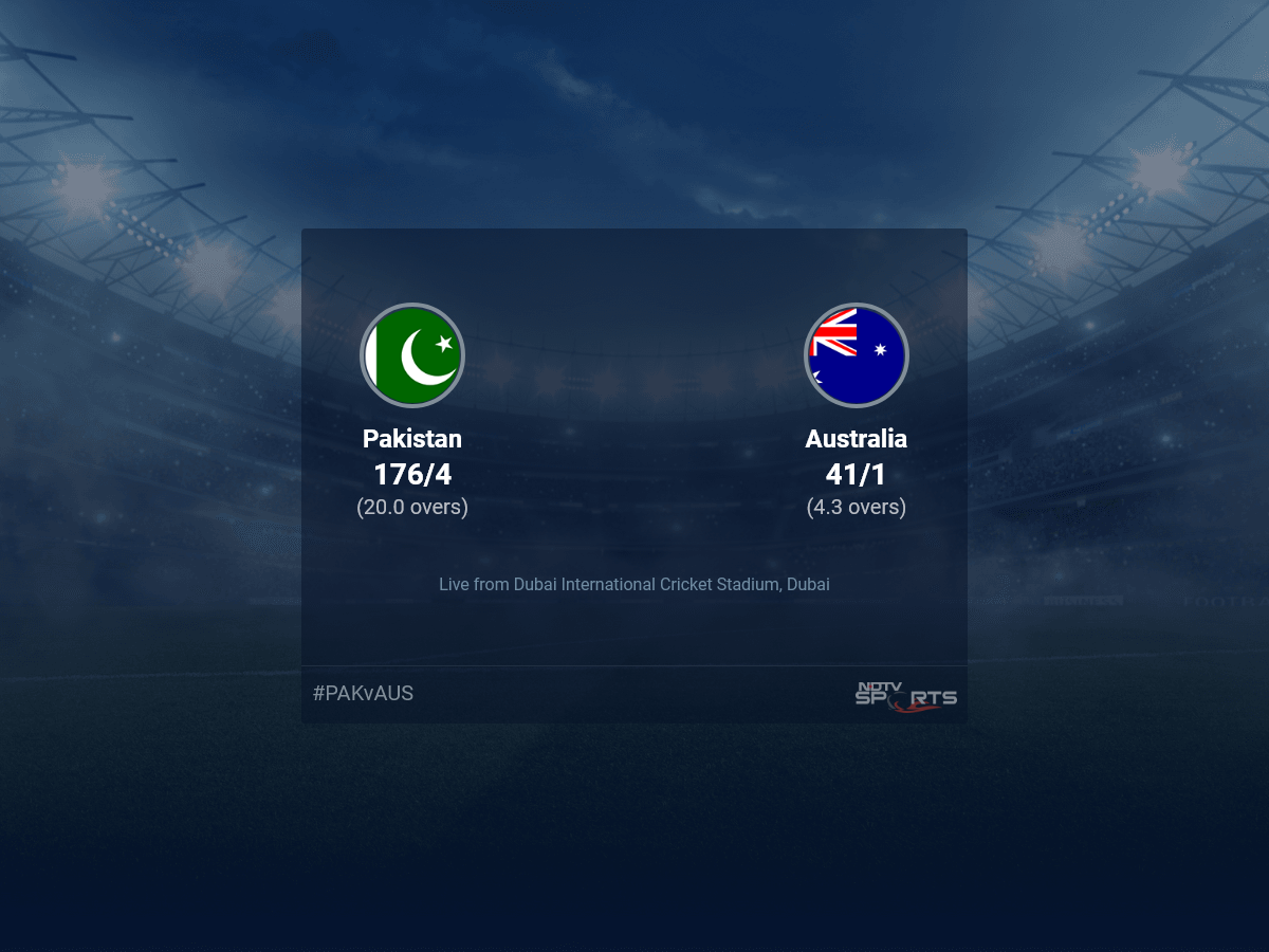 Pakistan vs Australia Live Score Bola demi Bola, ICC T20 World Cup 2021 Live Cricket Score Pertandingan Hari Ini di NDTV Sports