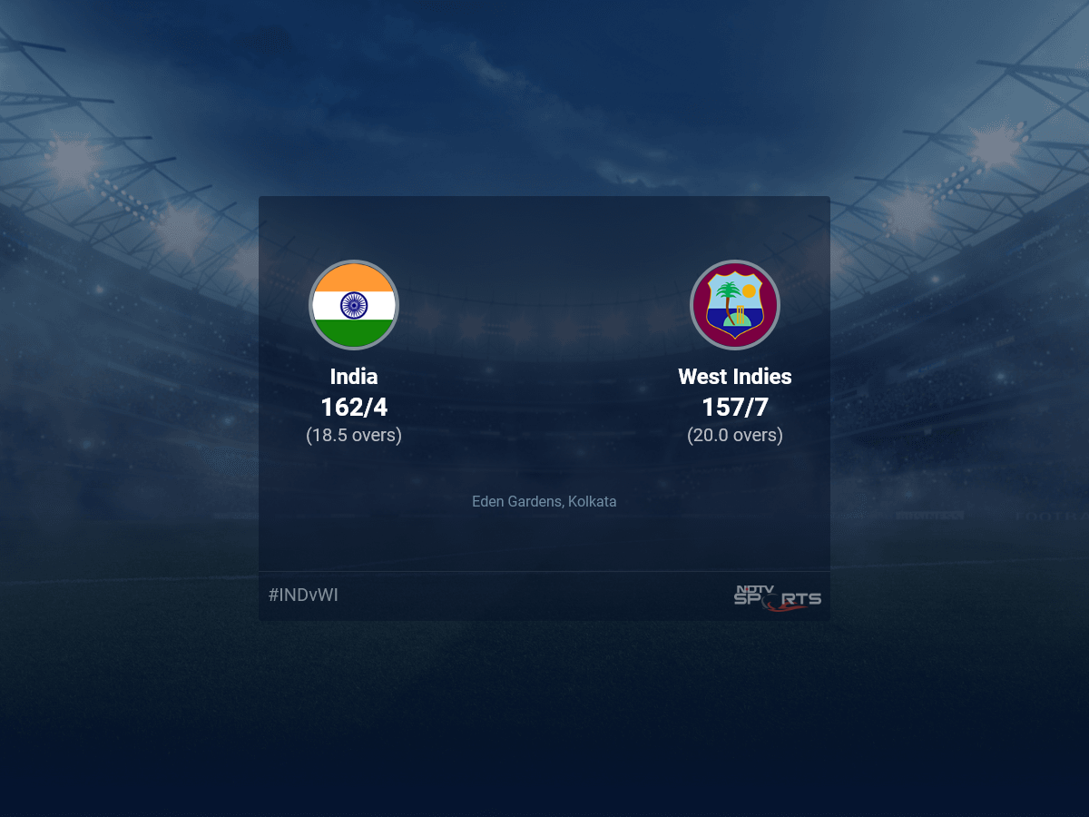 India vs West Indies Live Score Ball by Ball, India vs West Indies 2022 Live Cricket Score Of Today's Match on NDTV Sports