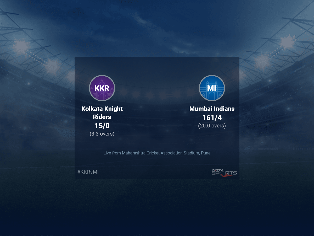 Kolkata Knight Riders vs Mumbai Indians: IPL 2022 Live Cricket Score, Live Score Pertandingan Hari Ini di NDTV Sports