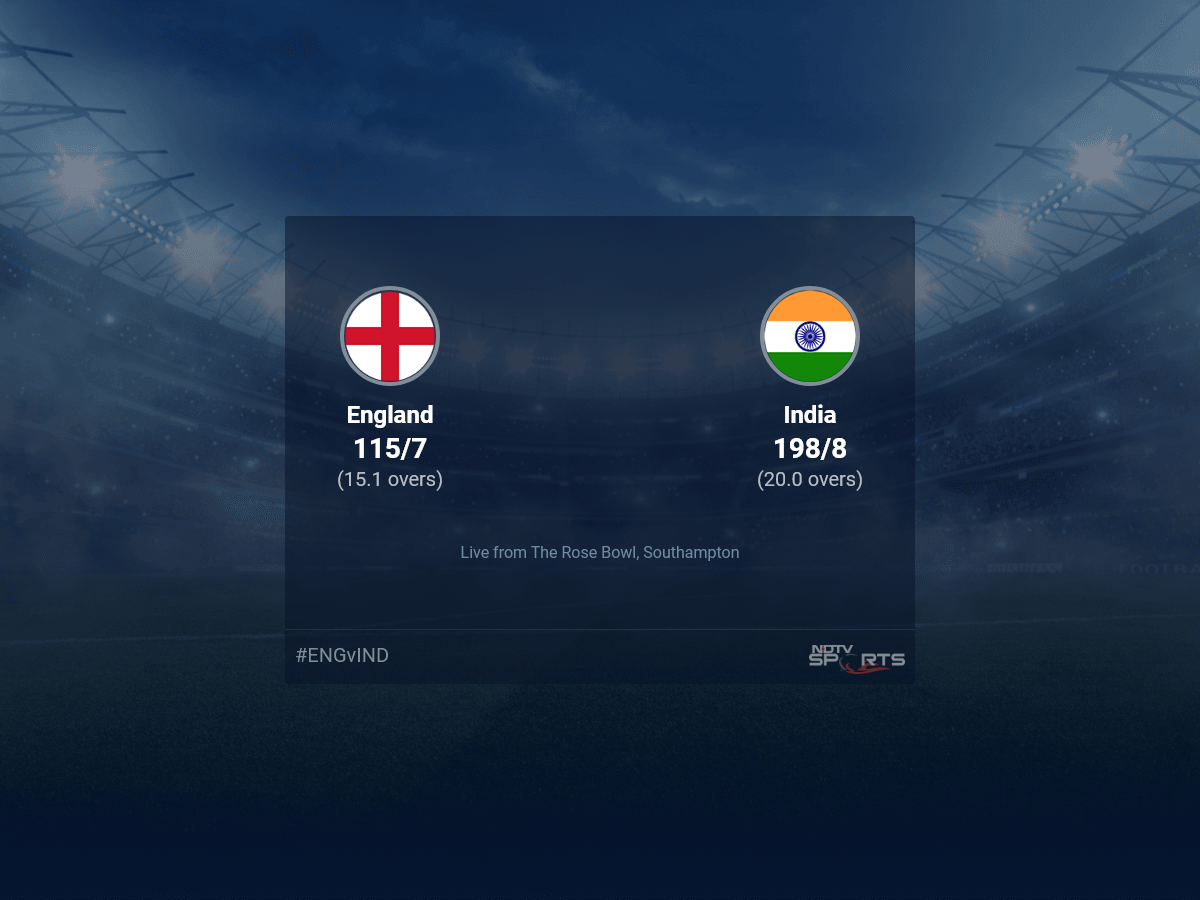 England vs India Live Score Ball by Ball, England vs India, 2022 Live Cricket Score Of Today's Match on NDTV Sports