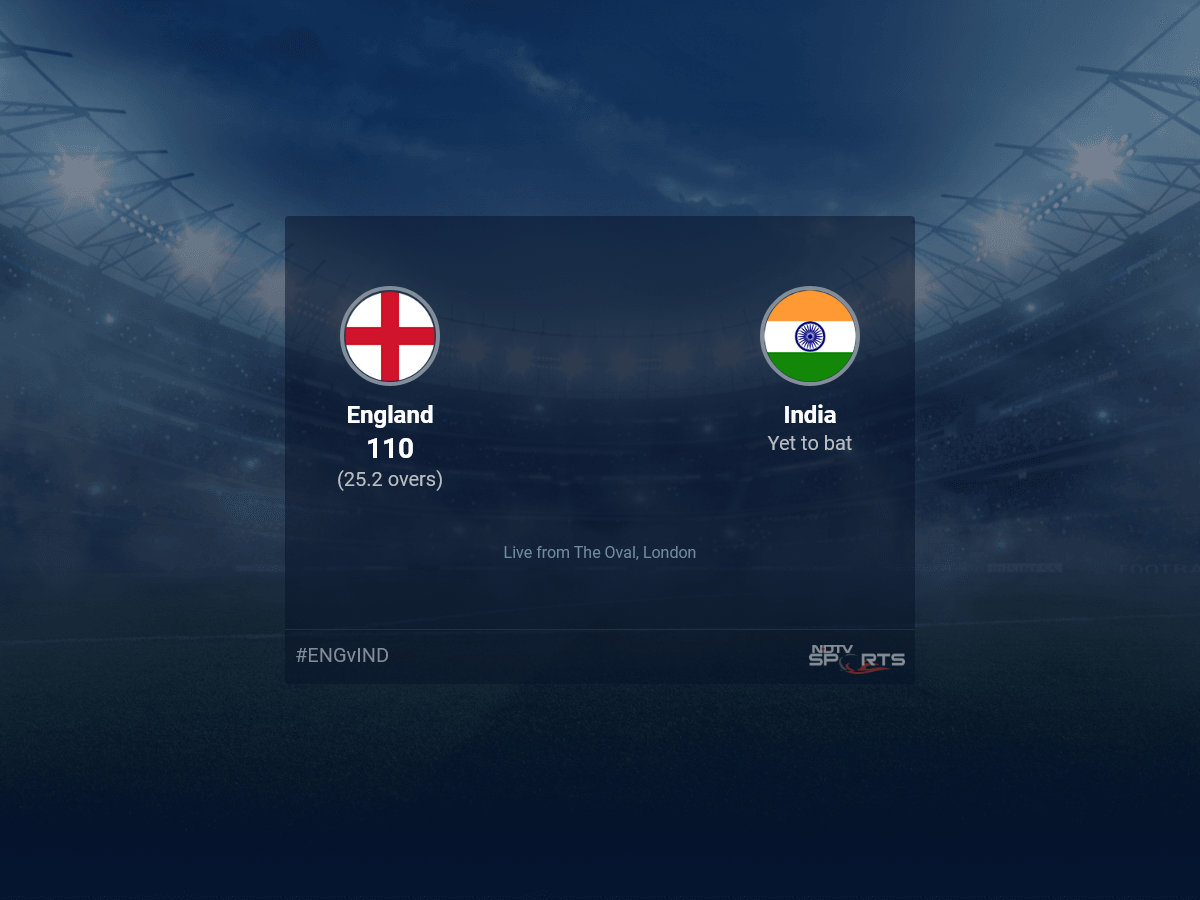 England vs India Live Score Ball by Ball, England vs India, 2022 Live Cricket Score Of Today's Match on NDTV Sports