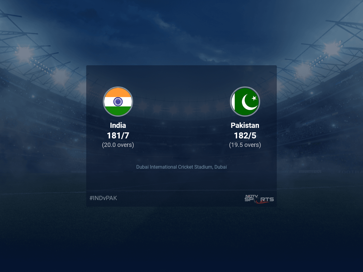 India vs Pakistan live score over Super Four – Match 2 T20 16 20 updates