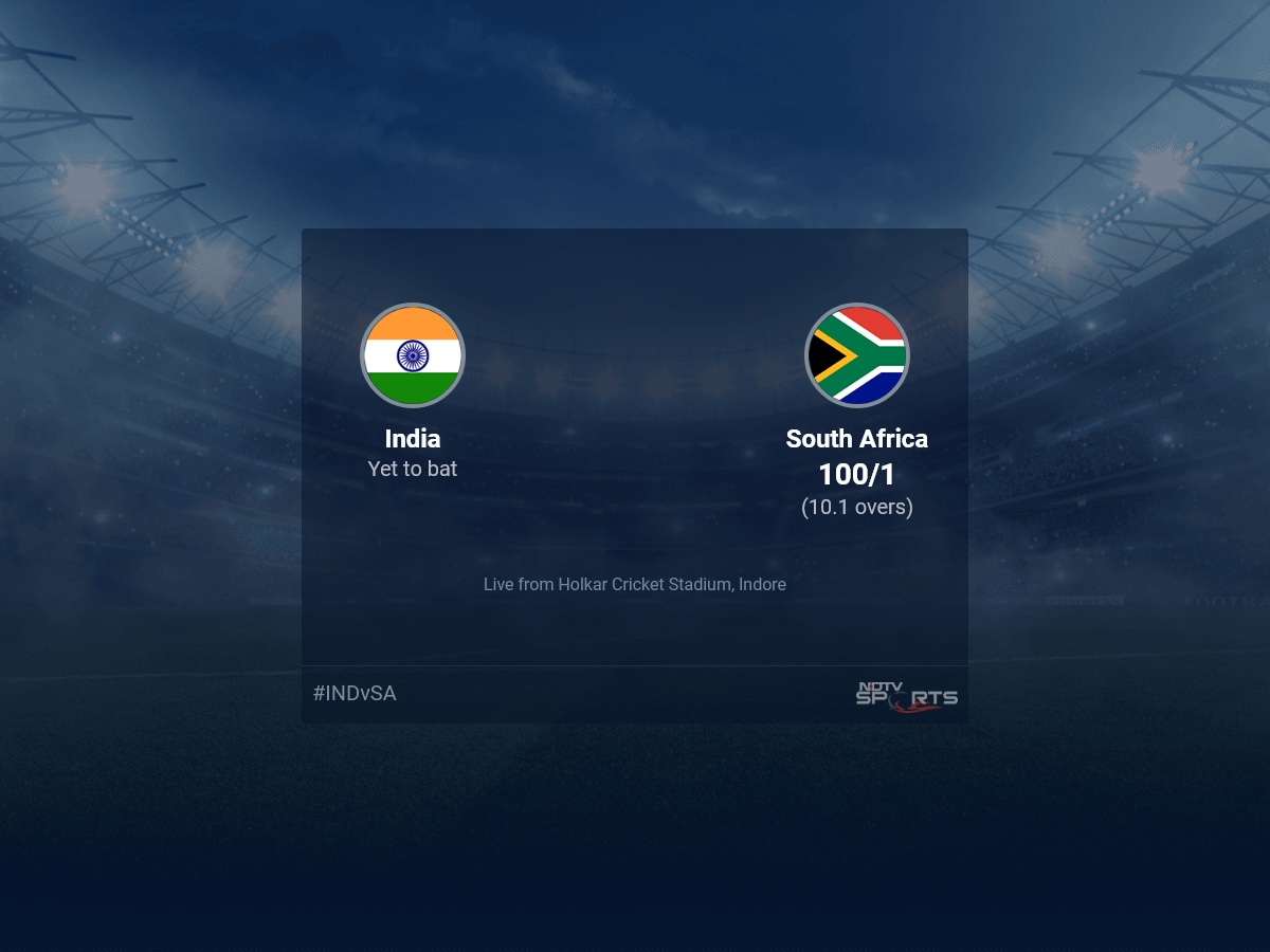 India vs South Africa: India vs South Africa 2022/23 Live Cricket Score, Live Score Of Today's Match on NDTV Sports