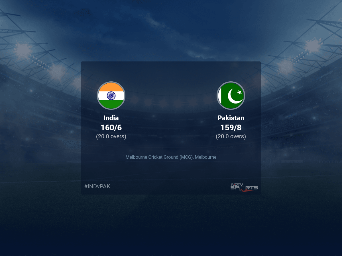 India vs Pakistan live score over Super 12