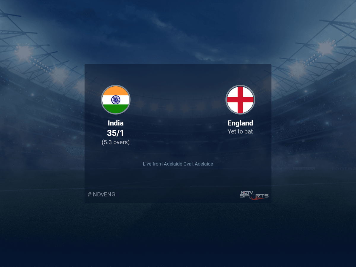 India vs England live score over 2nd Semi-Final T20 1 5 updates Cricket News
