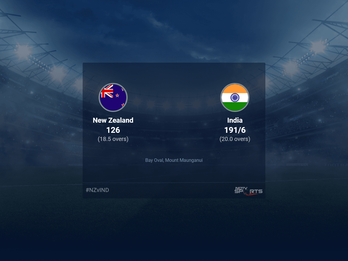 New Zealand vs India stay rating over 2nd T20I T20 16 20 updates | Cricket Information