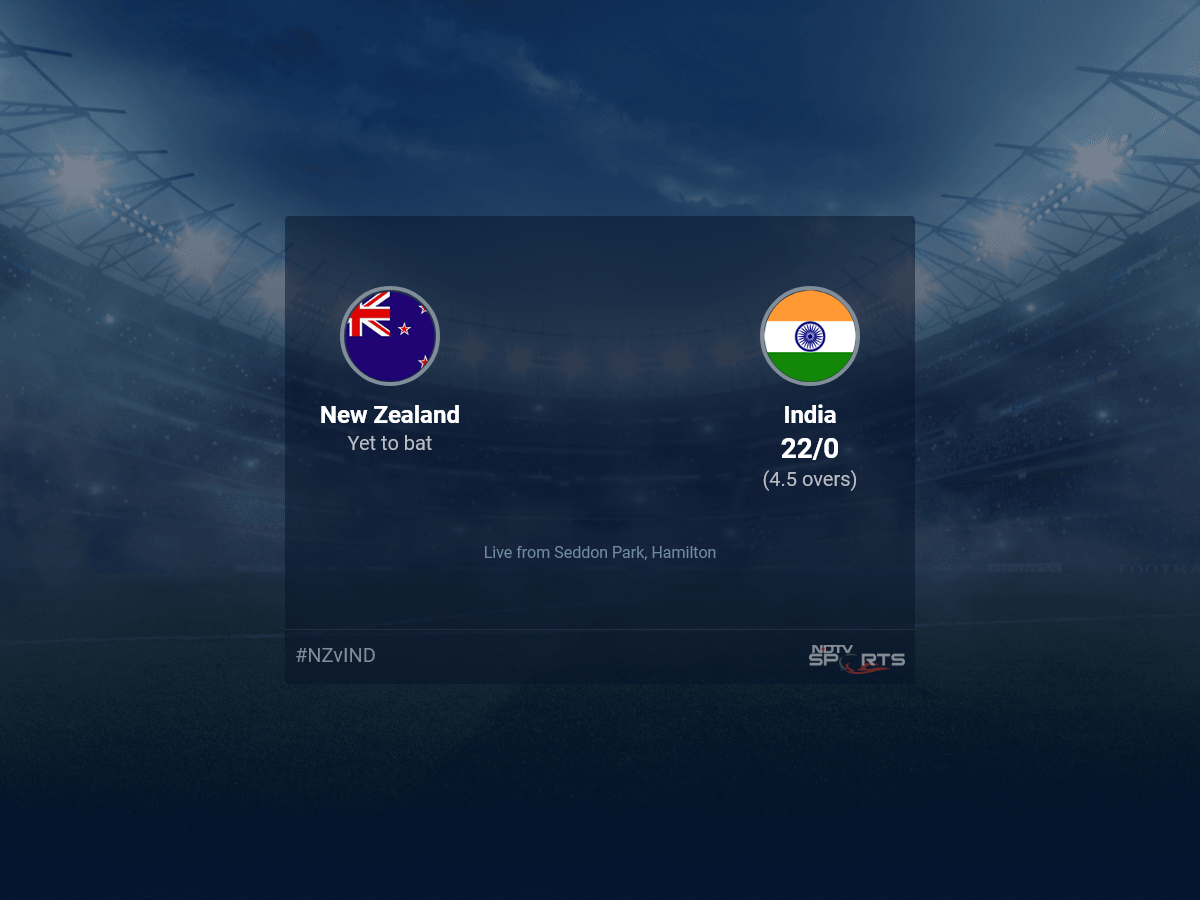 New Zealand vs India live score over 2nd ODI ODI 1 5 updates - Vimarsana News