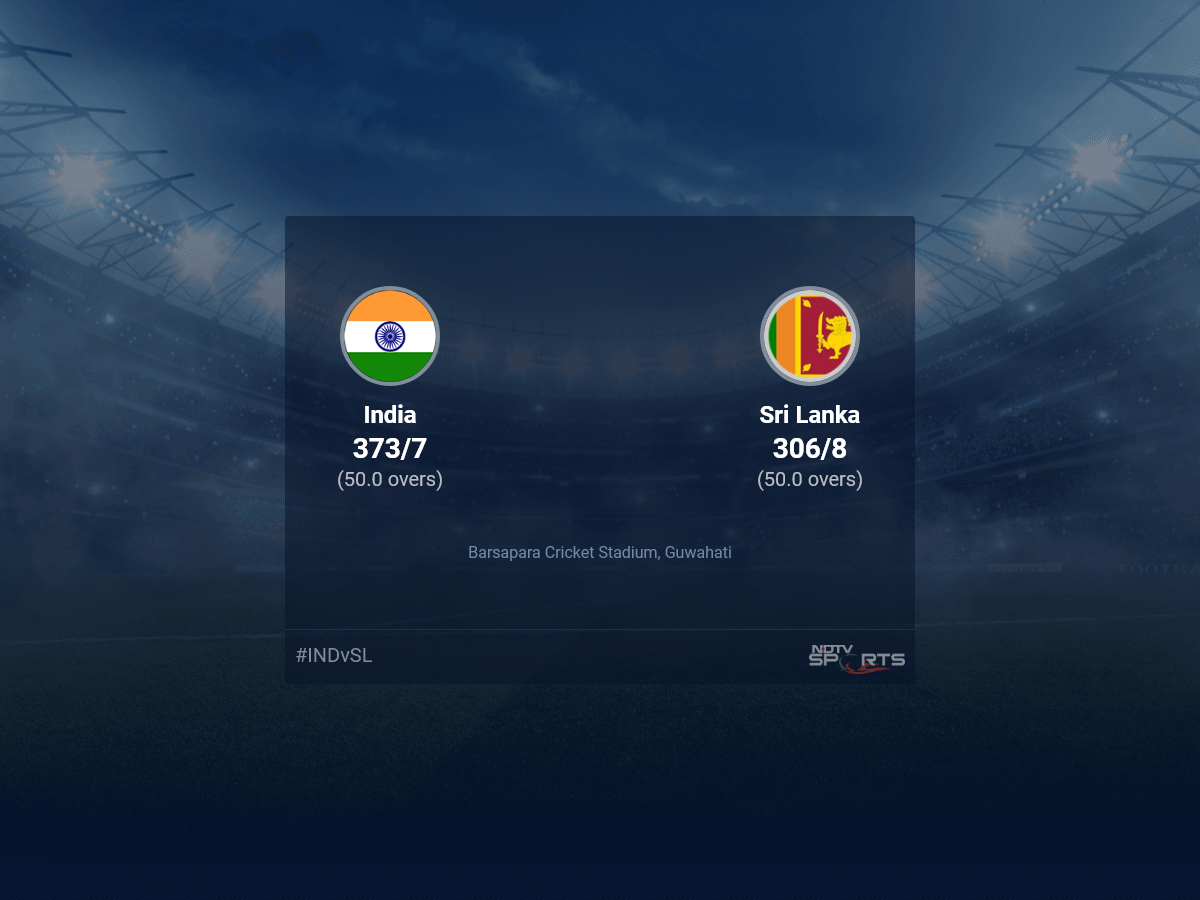 India vs Sri Lanka Live Score Ball by Ball, India vs Sri Lanka 2023 Live Cricket Score Of Today's Match on NDTV Sports