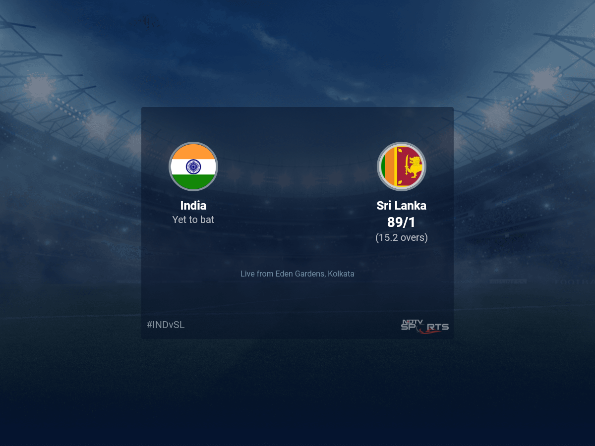 India vs Sri Lanka Live Score Ball by Ball, India vs Sri Lanka 2023 Live Cricket Score Of Today's Match on NDTV Sports