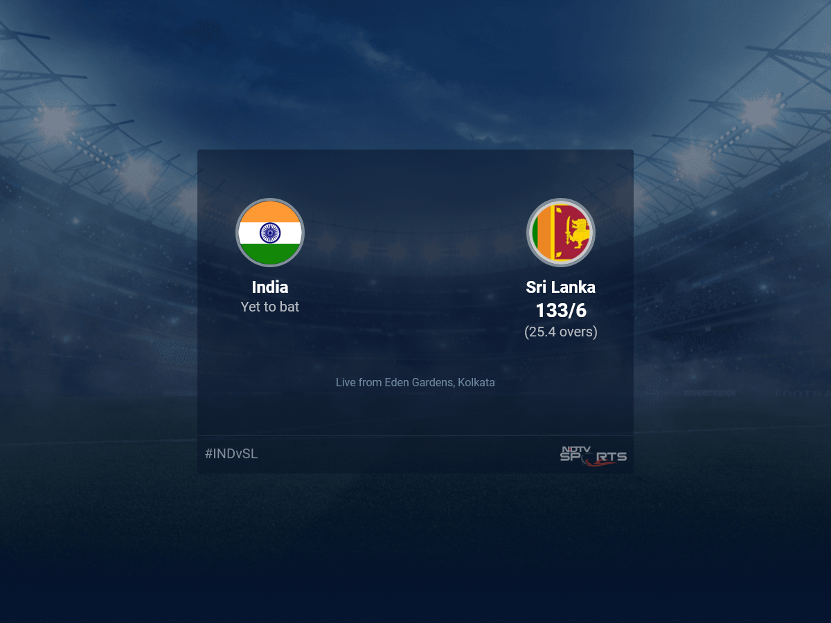 India vs Sri Lanka Live Score Ball by Ball, India vs Sri Lanka 2023 Live Cricket Score Of Today's Match on NDTV Sports