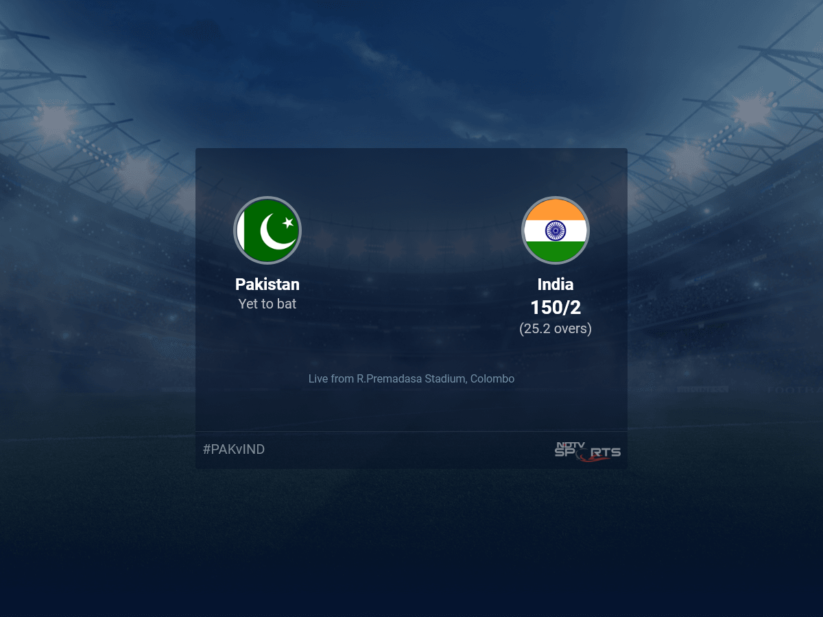 Pakistan vs India live score over Super Four