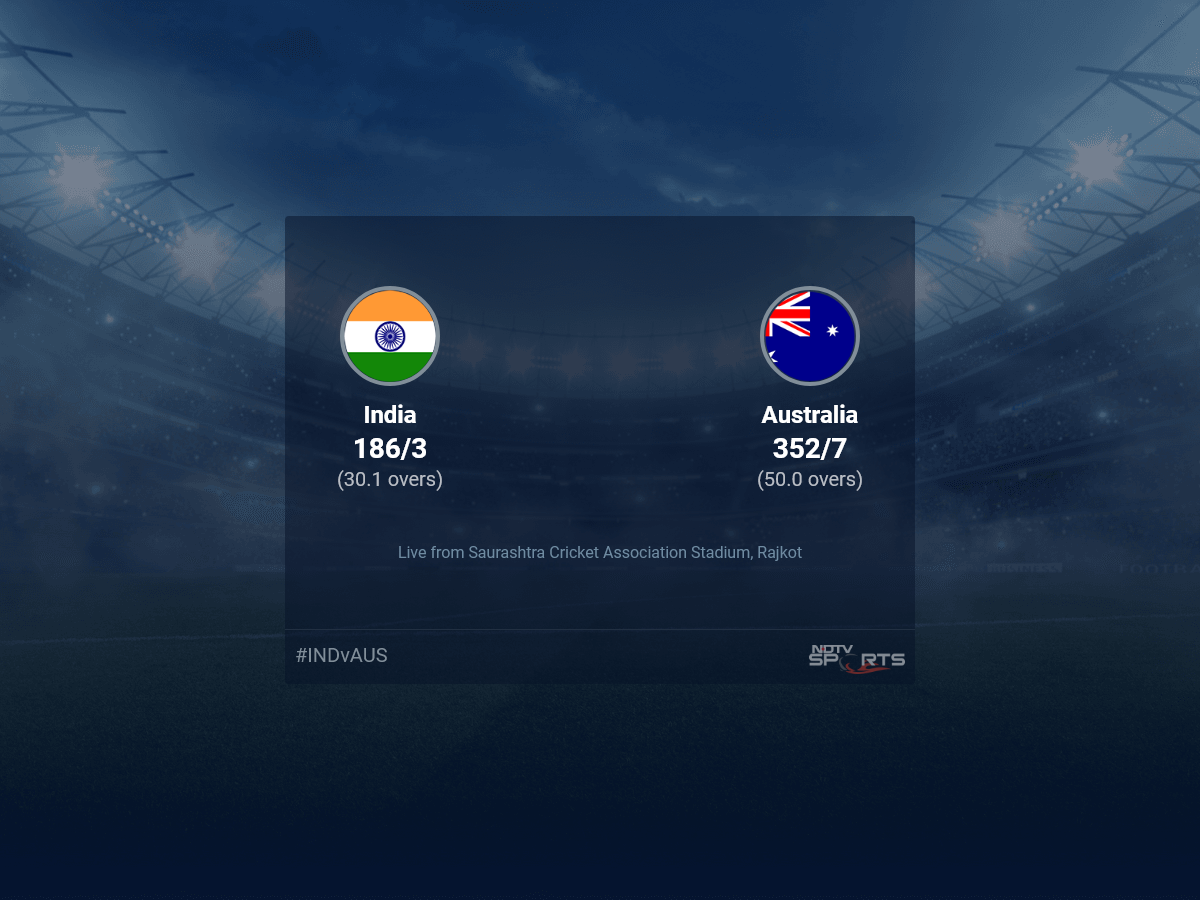 India Vs Australia Live Score Over 3rd Odi Odi 26 30 Updates Cricket