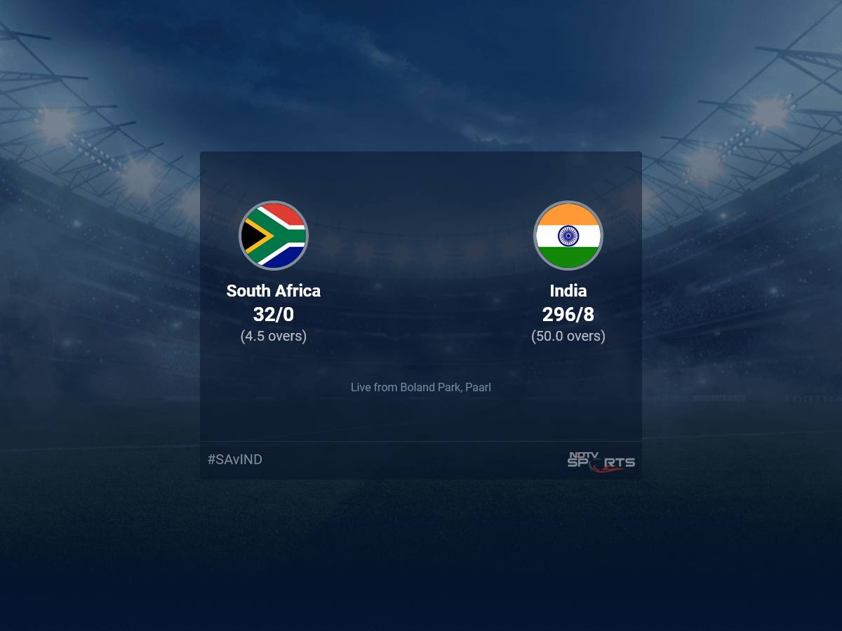 South Africa vs India live score over 3rd ODI ODI 1 5 updates Cricket