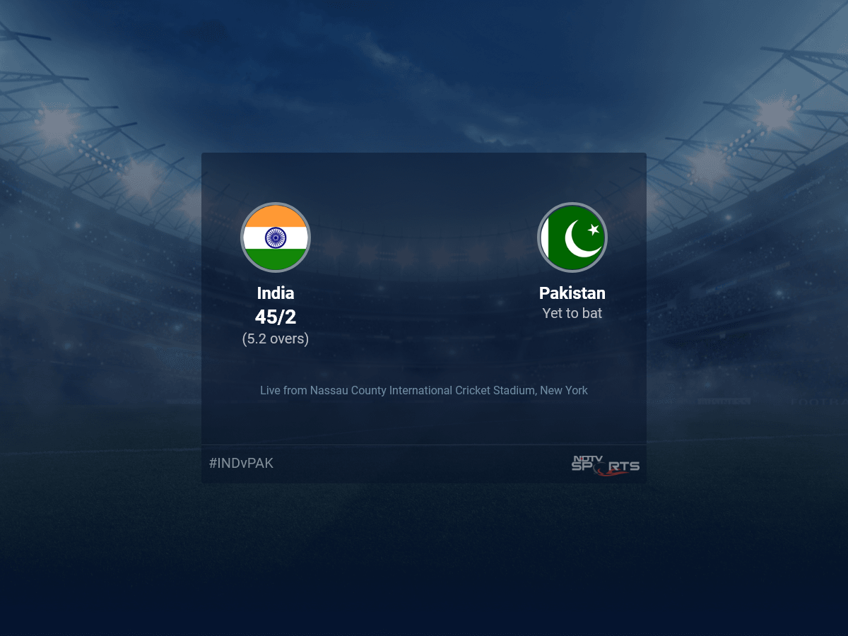 India vs Pakistan live score over Match 19 T20 1 5 updates | Cricket News