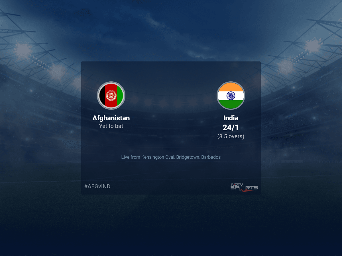 Afghanistan vs India live score over Super Eight – Match 3 T20 1 5 updates | Cricket News