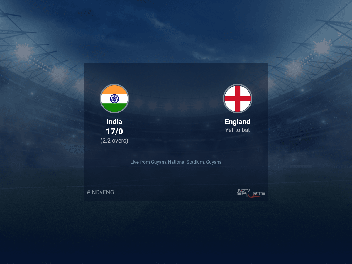 India vs England live score over 2nd Semi-Final T20 1 5 updates | Cricket News