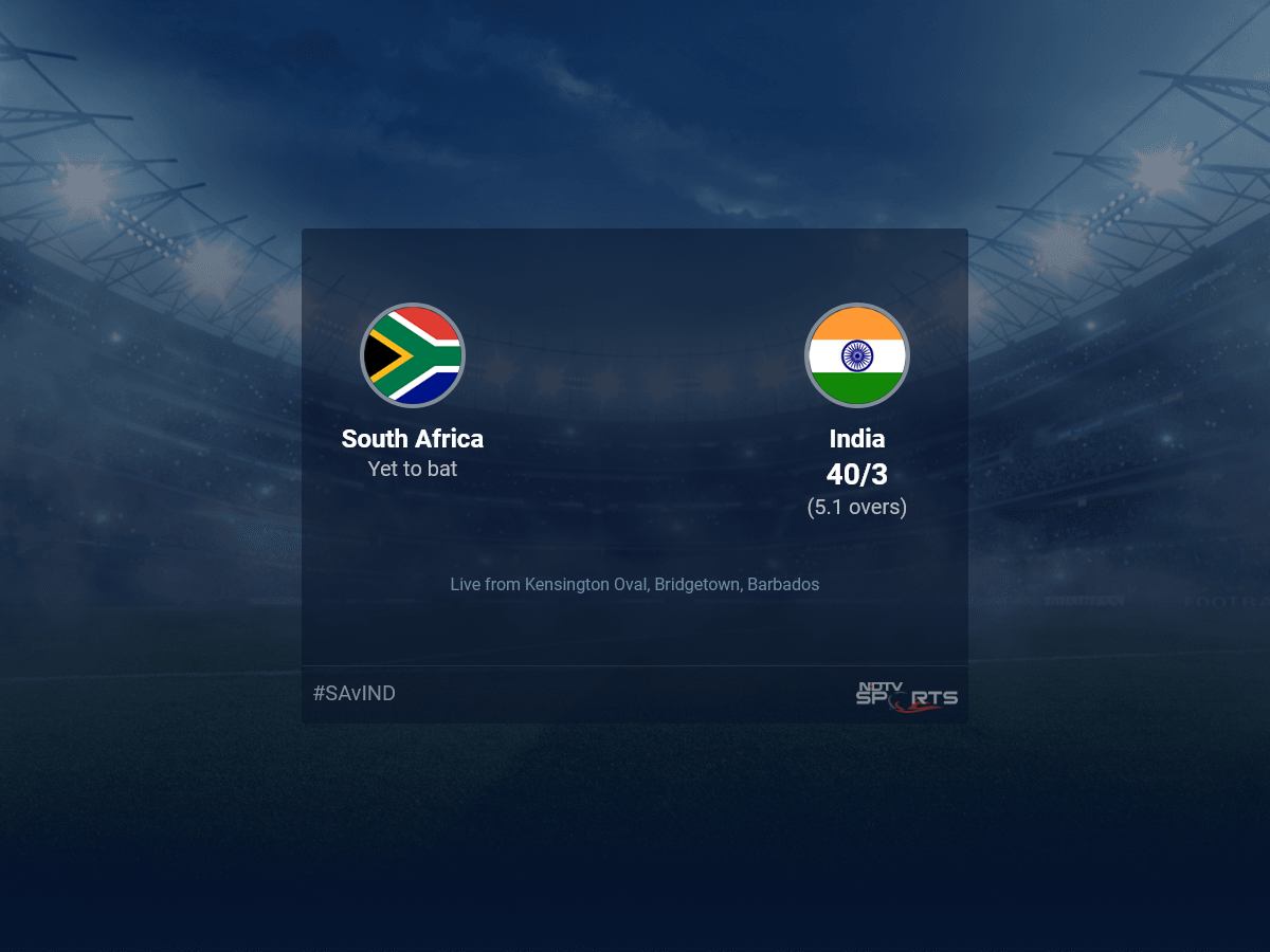 South Africa vs India live score over Final T20 1 5 updates | Cricket News