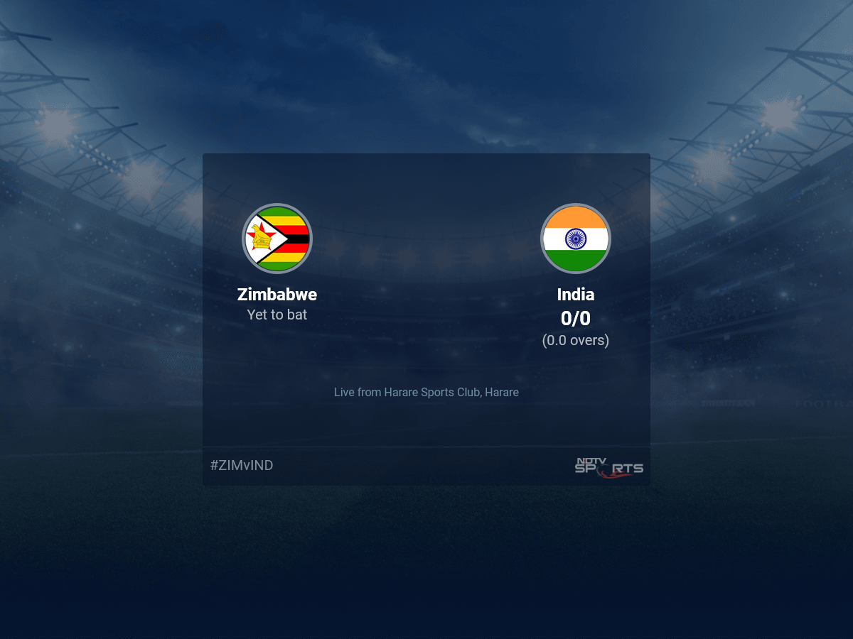 Zimbabwe vs India live score over 3rd T20I T20 1 5 updates | Cricket News