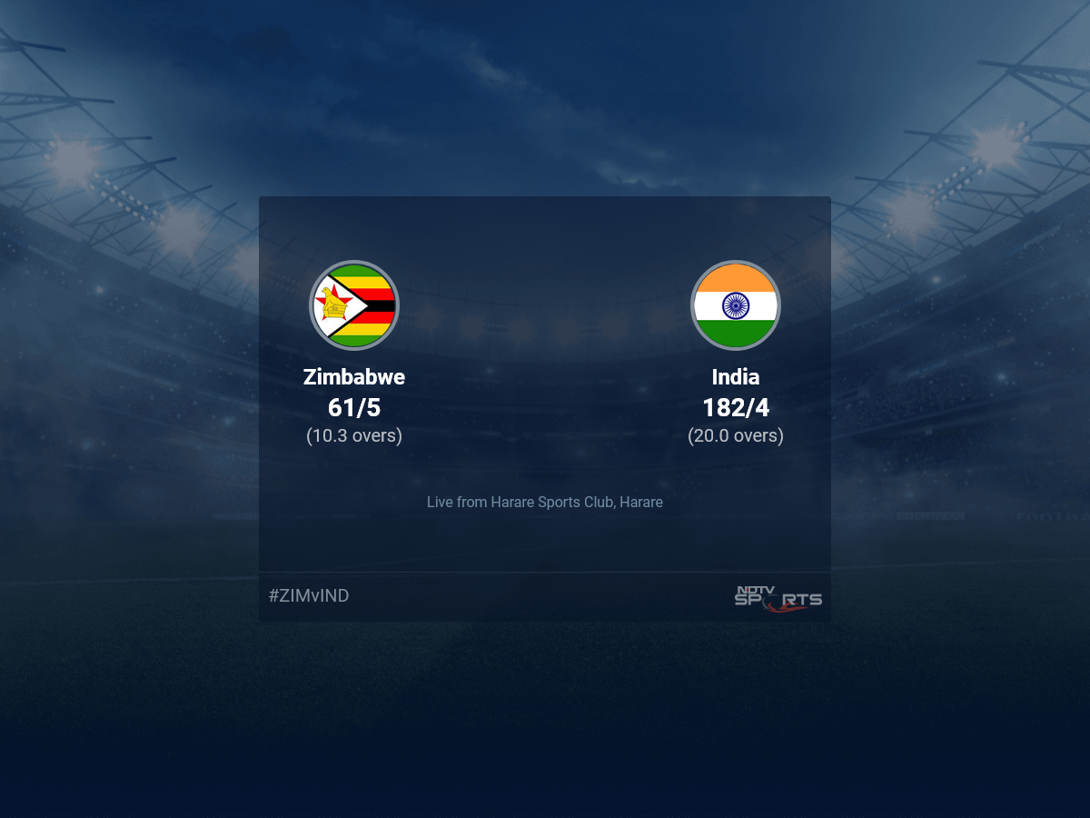 Zimbabwe vs India live score over 3rd T20I T20 6 10 updates | Cricket News