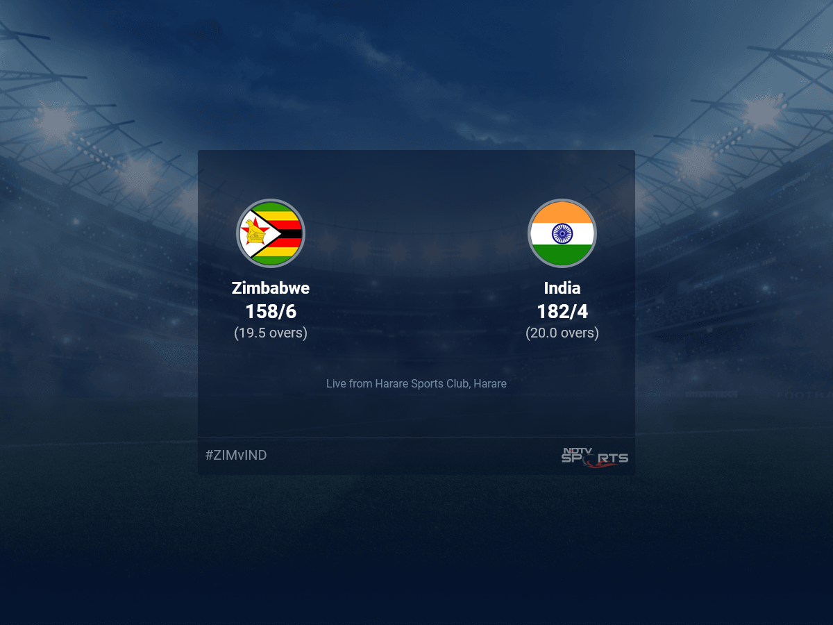 Zimbabwe vs India live score over 3rd T20I T20 16 20 updates | Cricket News