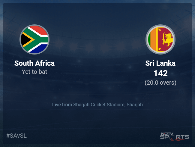 South Africa vs Sri Lanka Live Score Ball by Ball, ICC T20 World Cup 2021 Live Cricket Score Of Today's Match on NDTV Sports