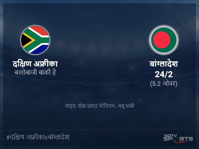 दक्षिण अफ्रीका बनाम बांग्लादेश लाइव स्कोर, ओवर 1 से 5 लेटेस्ट क्रिकेट स्कोर अपडेट