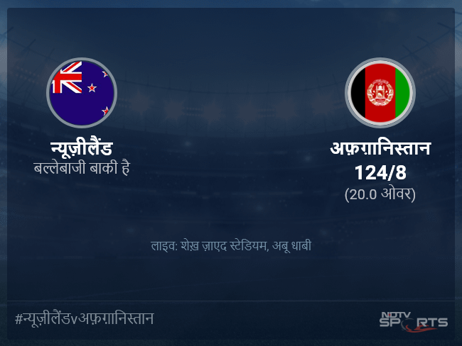 New Zealand vs Afghanistan live score over Super 12 - Match 40 T20 16 20 updates