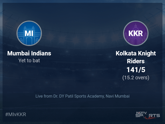 Mumbai Indians vs Kolkata Knight Riders Live Score Ball by Ball, IPL 2022 Live Cricket Score Of Today's Match on NDTV Sports