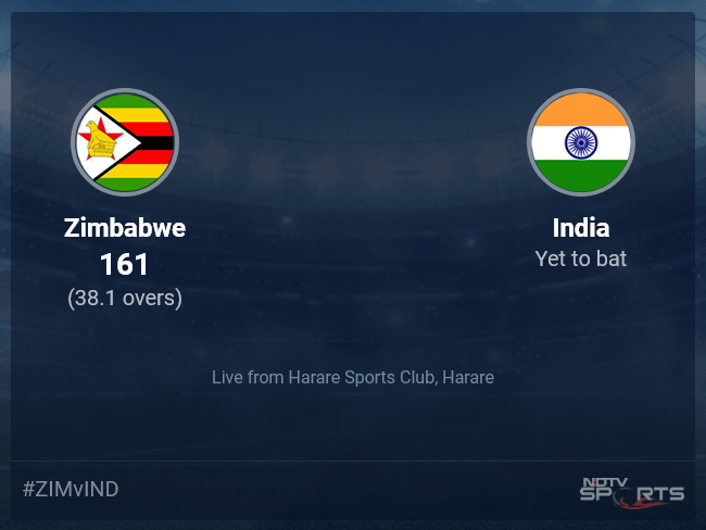 Zimbabwe vs India: Zimbabwe vs India 2022 Live Cricket Score, Live Score Of Today's Match on NDTV Sports