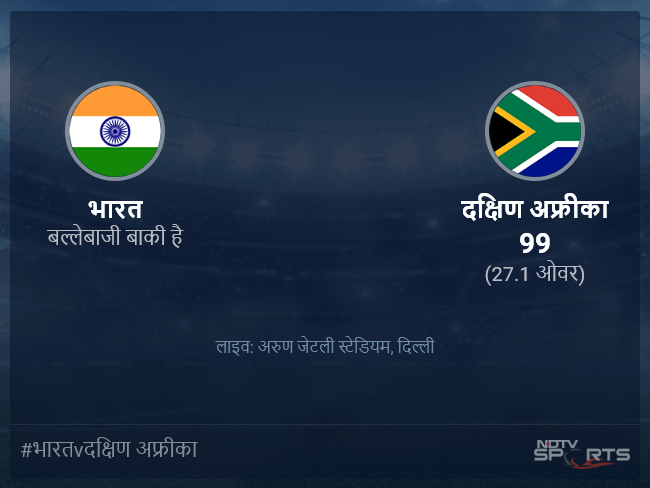 भारत बनाम दक्षिण अफ्रीका लाइव स्कोर, ओवर 26 से 30 लेटेस्ट क्रिकेट स्कोर अपडेट