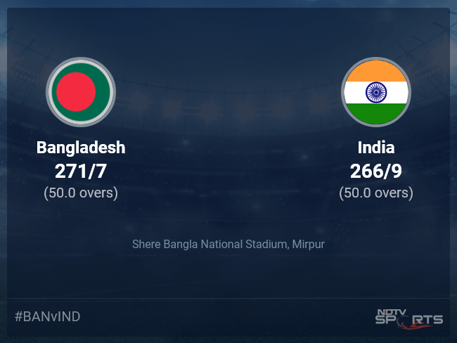 Bangladesh vs India Live Score Ball by Ball, Bangladesh vs India, 2022/23 Live Cricket Score Of Today's Match on NDTV Sports