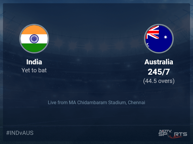 India vs Australia live score over 3rd ODI ODI 41 45 updates | Cricket News 1