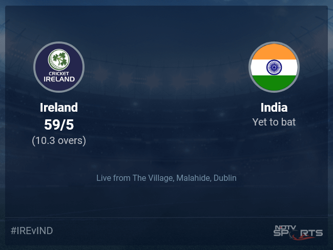 Ireland vs India Live Score Ball by Ball, Ireland vs India, 2023 Live Cricket Score Of Today's Match on NDTV Sports
