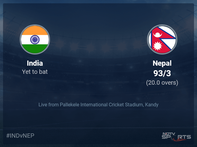 India vs Nepal: Asia Cup 2023 Live Cricket Score, Live Score Of Today's Match on NDTV Sports