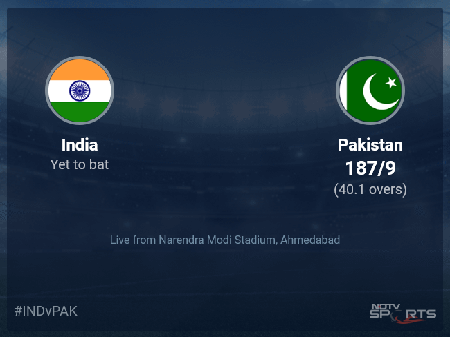 India vs Pakistan: World Cup 2023 Live Cricket Score, Live Score Of Today's Match on NDTV Sports