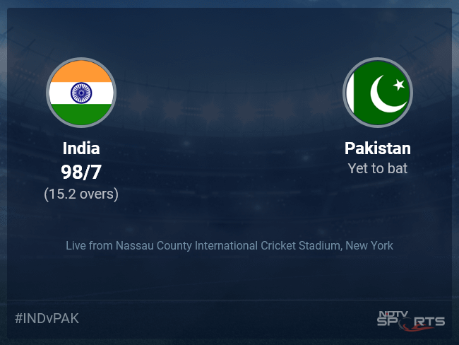 India vs Pakistan: T20 World Cup 2024 Live Cricket Score, Live Score Of Today's Match on NDTV Sports