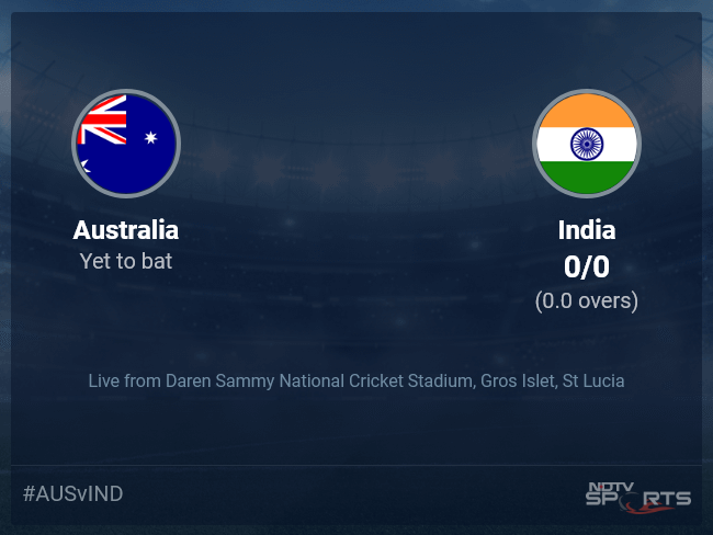 Australia vs India Live Score Ball by Ball, T20 World Cup 2024 Live Cricket Score Of Today's Match on NDTV Sports