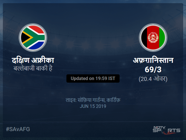 दक्षिण अफ्रीका बनाम अफ़ग़ानिस्तान लाइव स्कोर, ओवर 16 से 20 लेटेस्ट क्रिकेट स्कोर अपडेट