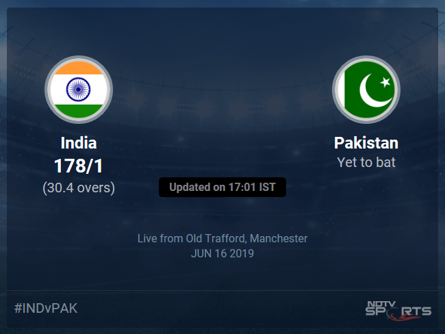 Pakistan vs India Live Score, Over 26 to 30 Latest Cricket Score, Updates