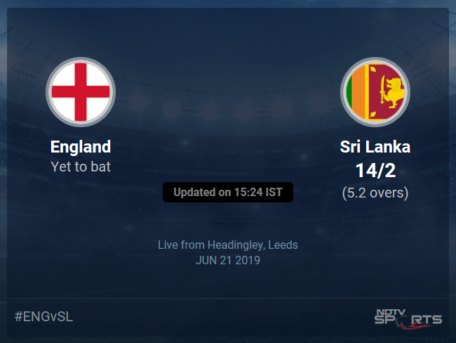 Sri Lanka vs England Live Score, Over 1 to 5 Latest Cricket Score, Updates