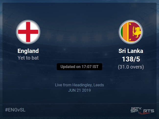 England vs Sri Lanka Live Score, Over 26 to 30 Latest Cricket Score, Updates