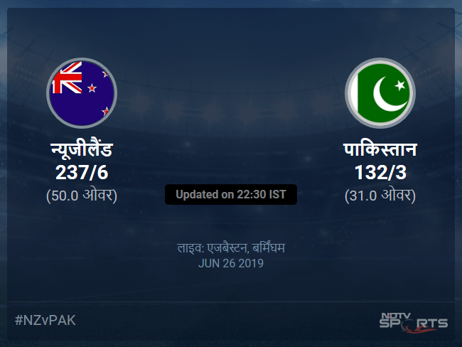 पाकिस्तान बनाम न्यूजीलैंड लाइव स्कोर, ओवर 26 से 30 लेटेस्ट क्रिकेट स्कोर अपडेट