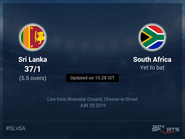 Sri Lanka vs South Africa Live Score, Over 1 to 5 Latest Cricket Score, Updates