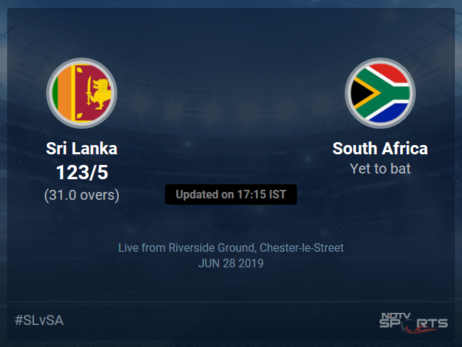 Sri Lanka vs South Africa Live Score, Over 26 to 30 Latest Cricket Score, Updates