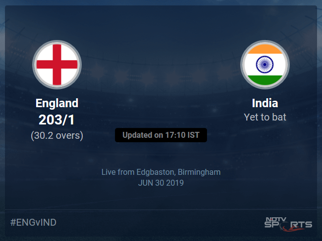 India vs England Live Score, Over 26 to 30 Latest Cricket Score, Updates