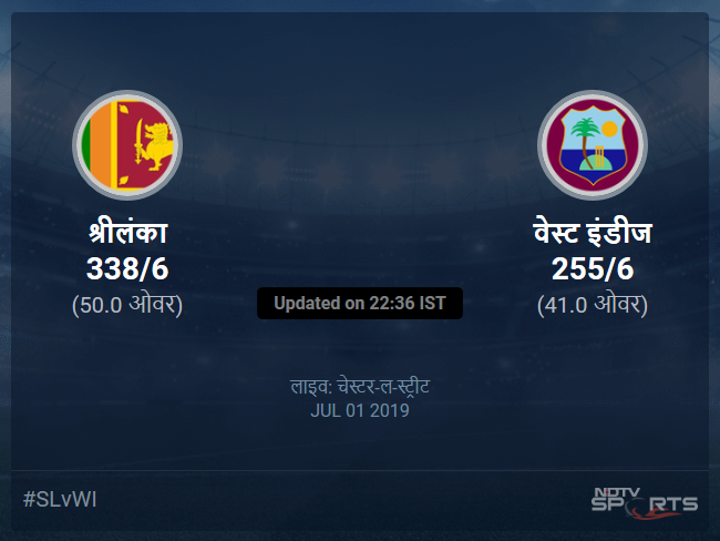 Sri Lanka Vs West Indies Live Score Over Match 39 ODI 36 40 Updates ...