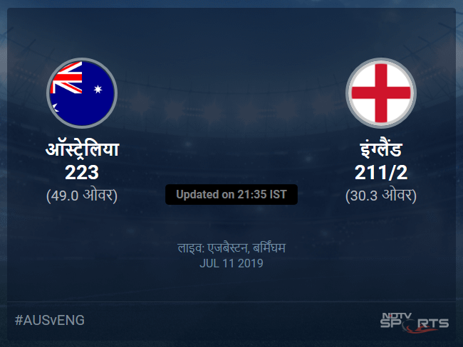 इंग्लैंड बनाम ऑस्ट्रेलिया लाइव स्कोर, ओवर 26 से 30 लेटेस्ट क्रिकेट स्कोर अपडेट